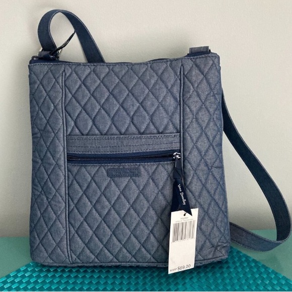 Vera Bradley Handbags - Vera Bradley NWOT Hipster Crossbody Moonlight Denim Blue Quilted  Bag.
